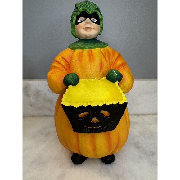 Pumpkin Costume Trick or Treater 11" Halloween HTF Department 56 - Picture 2 of 10